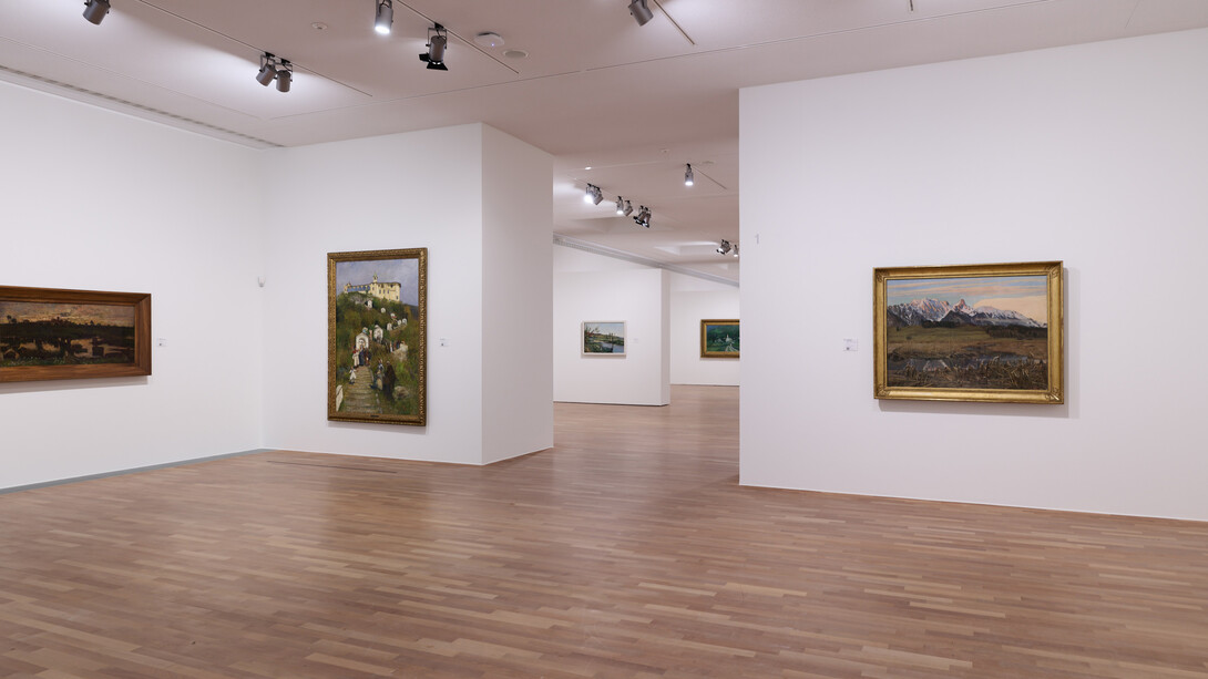 Ferdinand Hodler and Filippo Franzoni. An artistic bond, exhibition view. Courtesy of MASI Lugano