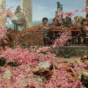 Alma Tadema, Le rose di Eliogabalo, 1888, olio su tela, 132,7 x 214,4 cm, Messico, Collezione Pérez Simón, © Studio Sebert Photographes