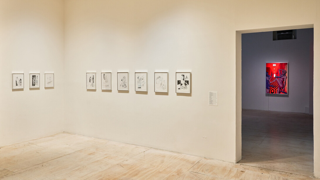 Julien Ceccaldi, Adult theater, vista de exhibición. Cortesía del MoMA PS1