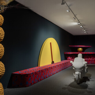 Daniel Basso, Club velvet, exhibition view. Courtesy of Museo de Arte Moderno de Buenos Aires