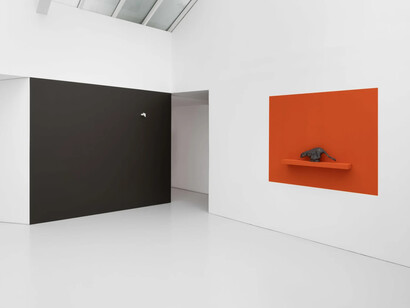 Helen Cammock, Pelicans dive at half light, exhibition view. Courtesy of Kate MacGarry