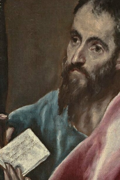"San Pablo apóstol", óleo sobre lienzo, circa 1590