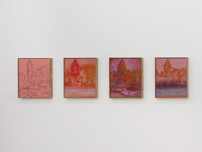 Heli Hiltunen, Sinä saat istua tyhjän päällä ja pitää ilmasta kiinni, exhibition view. Courtesy of Galerie Anhava