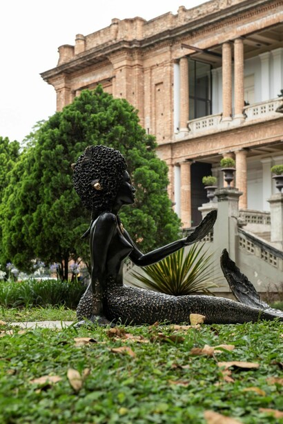 Diversos artistas, Jardim de esculturas, vista da exposição. Cortesia da Pinacoteca