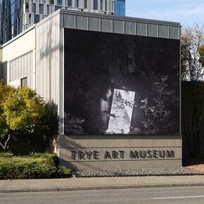 Camille Trautman, Boren Banner series, exhibition view. Courtesy of Frye Art Museum