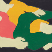 Franz Gertsch, Liebespaar (nach courbet) I (detail), 1967. Courtesy of Museum Franz Gertsch