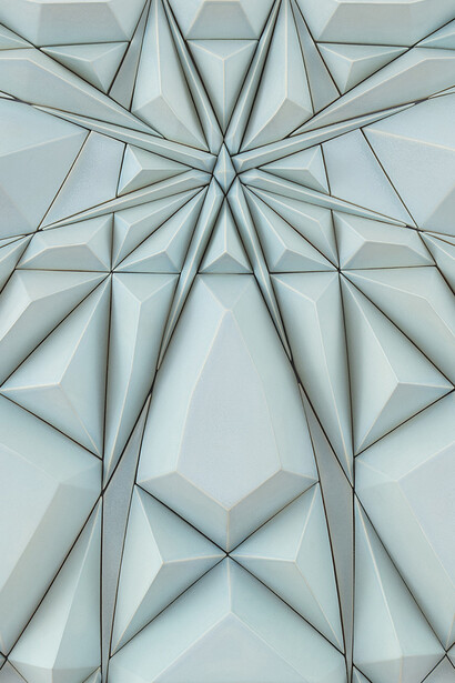 Juan Parada, Psicogeometría rítmica aleatoria III V2 (detalle), 2025. Cortesía de Proyectos Monclova