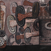 Philip Guston, The street [La rue] (detail), 1977. Courtesy of Musée Picasso