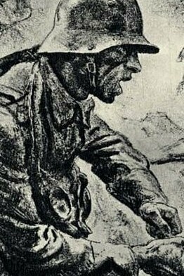 Elk Eber, "Imágenes desde el frente 1918", litografía