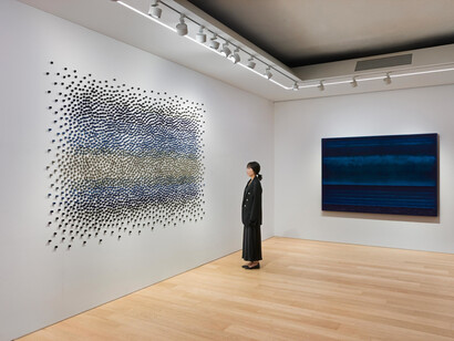 Teresita Fernández, Liquid horizon, exhibition view. Courtesy of Lehmann Maupin