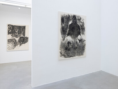 Tiemar Tegene, Mirror, mirror on the wall, who’s the darkest of them all? Exhibition view. Courtesy of Akinci. Photo by Peter Tijhuis