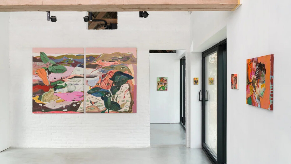 Tschiegg, Colors of love, exhibition view. Courtesy of Verduyn Gallery