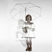 Roberto Fanari, Domenica mattina, 2010, filo di ferro cotto