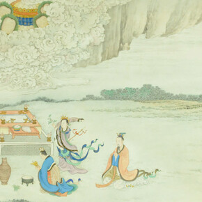 Yáo Wényuán, Illustrations to nine odes to the Emperor (detail), XVIII century. Courtesy of New Tretyakov Gallery