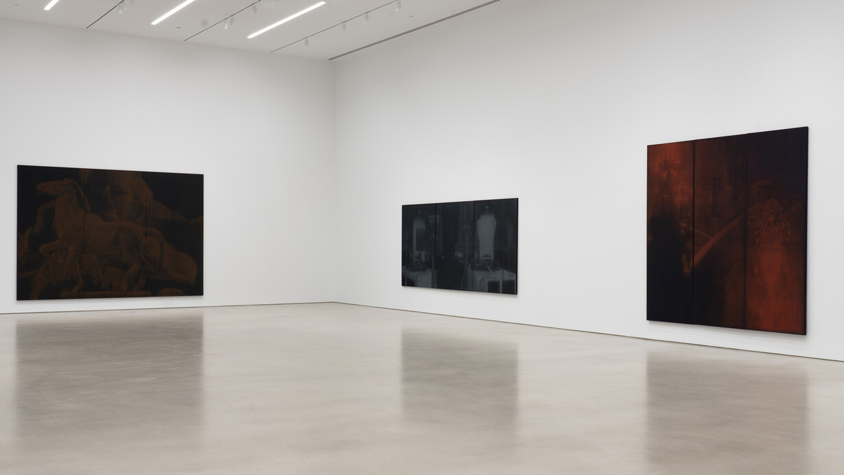 Troy Brauntuch, exhibition view. Courtesy of Petzel Gallery