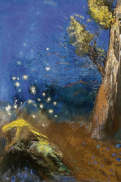 Odilon Redon, La morte di Buddha, c.1899