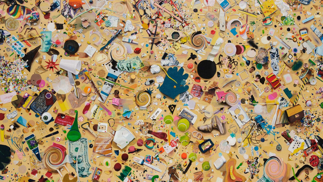 Tom Friedman, Detritus (detail), 2025. Courtesy of Lehmann Maupin 