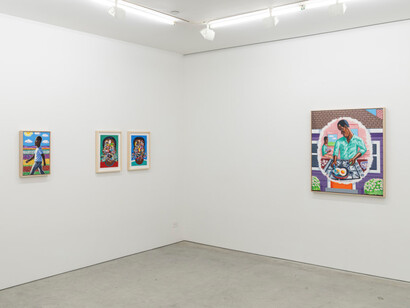 Lamar Peterson, The view from outside, exhibition view. Courtesy of Federicks & Freiser 