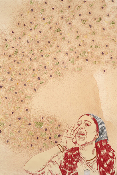 Ambreen Butt, Silence! (detail), 2026. Courtesy of Gallery Wendi Norris