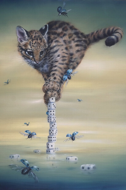 Dewi Plass, Against all odds (detail). Courtesy of Corey Helford Gallery (CHG)