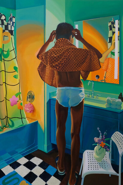 Li Wang, A night with doctor Huang (detail), 2023. Courtesy of Fragment Gallery