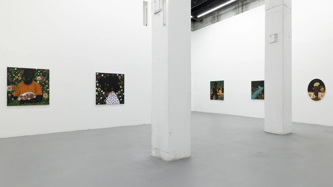 Olasunkanmi Akomolehin, Moments that shape us, exhibition view. Courtesy of Ethan Cohen Gallery