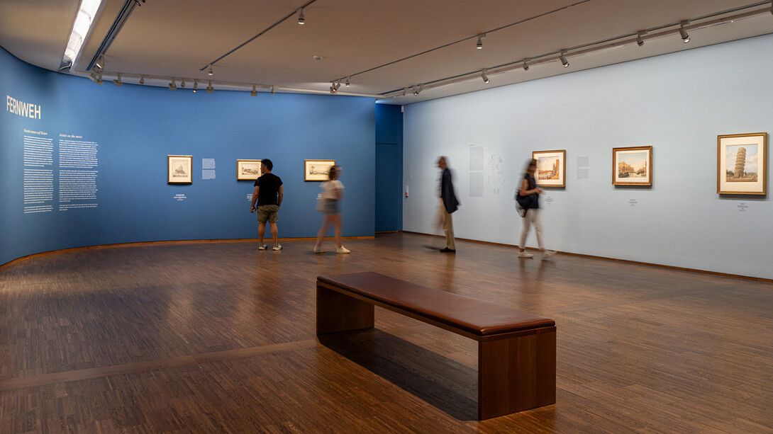 Various artists, Travels. Artists on the move, exhibition view. Courtesy of Albertina Museum