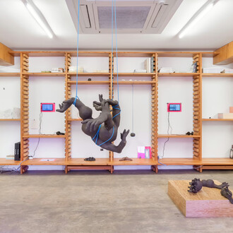 Constanza Alarcón Tennen, Tu, yo, y todo el viento entremedio, exhibition view. Courtesy of Nina Johnson 