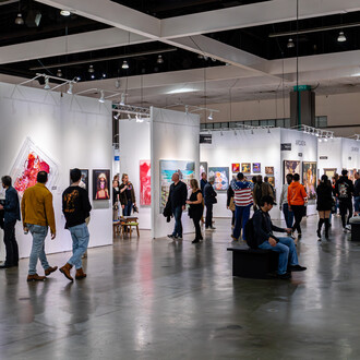 Various artists, LA Art Show 2024 edition exhibition view. Courtesy of LA Art Show 2024