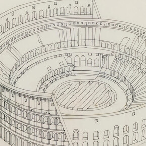 Thomas Bayrle, Colosseum (detail), 1970. Courtesy of dépendance