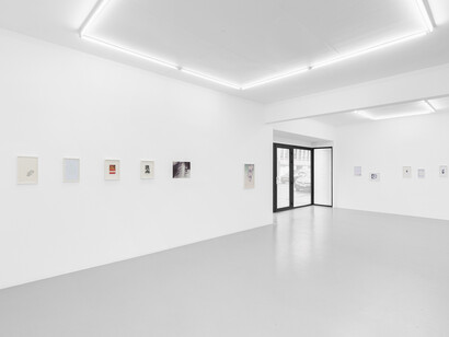 Guðný Rósa Ingimarsdóttir, Fingers in a red state but not yet bleeding, exhibition view. Courtesy of Irène Laub 