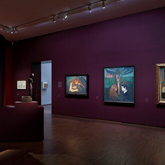 Gotische Moderne, ausstellungsansicht. Mit freundlicher genehmigung des Albertina Museums