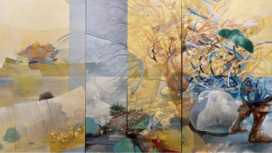 Adrian Johnston, How fragile, triptych (detail). Courtesy of Momentum Gallery