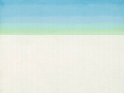 Georgia O'Keeffe, Sky with Flat White Cloud (1962)