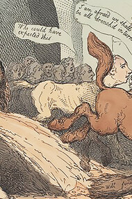 The Modern Hercules, Cleansing the Augean Stable,by Thomas Rowlandson 