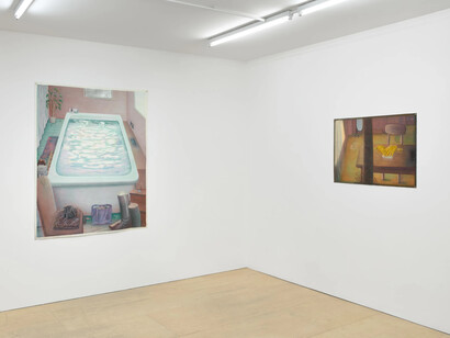 Various artists, The flesh of space, exhibition view. Courtesy of The Sunday Painter