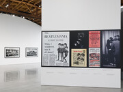 Paul McCartney, Rearview mirror. Photographs, December 1963–February 1964, exhibition view. Courtesy of Gagosian Gallery