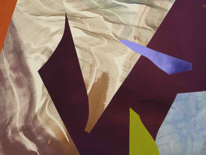 Heather Day, Blue distance (detail). Courtesy of Berggruen Gallery