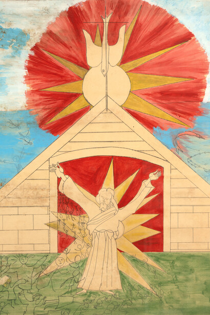 Frank Walter, Untitled (Jesus) (detail), n.d. Courtesy of Andrew Edlin Gallery