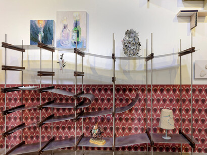 Vários artistas, Sala de jantar, vista da exposição. Cortesia da Galeria Marilia Razuk