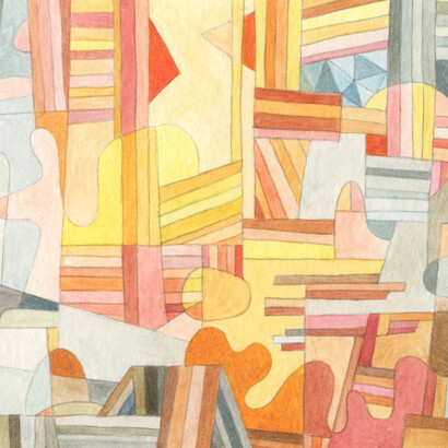 Hiroshima Nights, watercolour 16 x 12cm, Mark Weighton, 2025