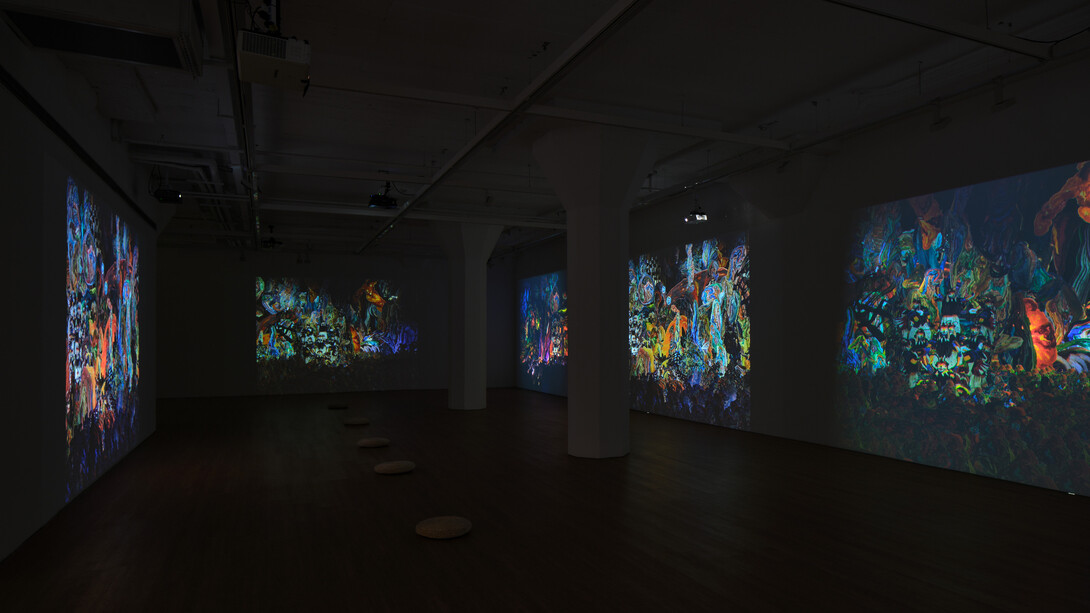 Wang Chen, Touching red, exhibition view. Courtesy of Arario Gallery