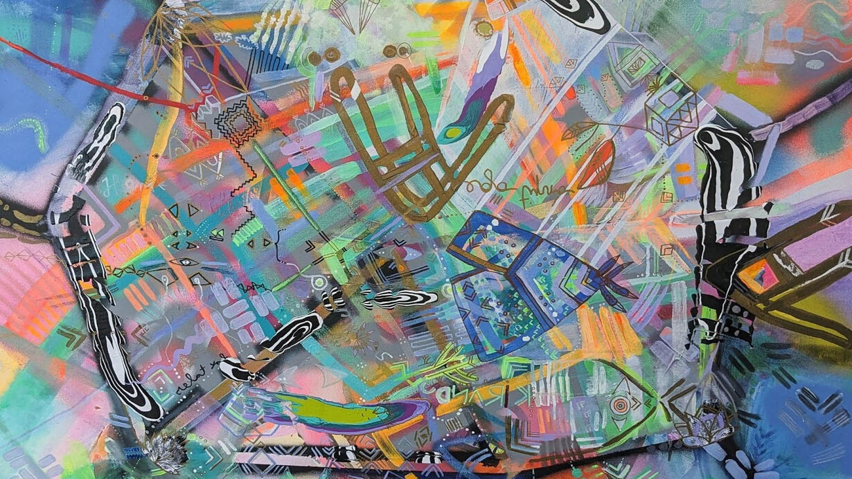 Judit Navratil, Landscape in the Szívküldi Lakótelep (detail). Courtesy of Mercury 20 Gallery