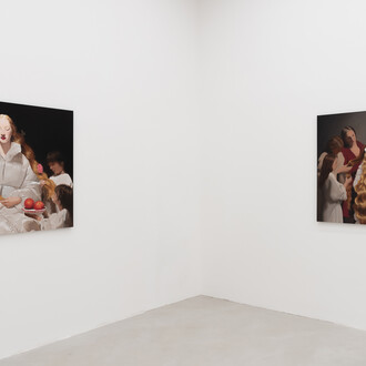 Nieves González, Sacred hair / Capelli sacri, exhibition view. Courtesy of T293