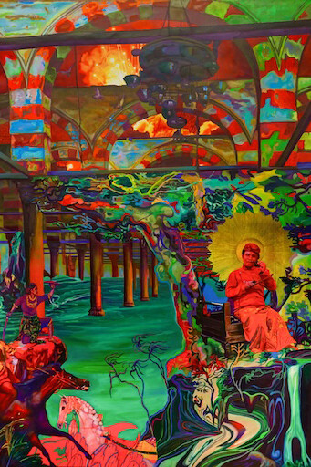 Zico Albaiquni, The turning tide (detail), 2024. Courtesy of Ames Yavuz 