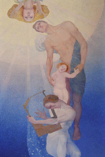 Luigi Bonazza, La nascita del giorno (Allegoria della vita) (dettaglio), 1921-1932. Cortesia di Mart