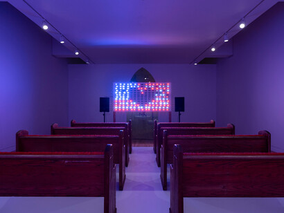 Hugh Hayden, American vernacular, exhibition view. Courtesy of Frye Art Museum