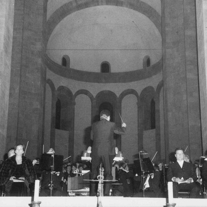 Georg Friedrich Händel, Messiah, al Teatro statale del Baden di Karlsruhe, 1970. Archivio generale di Karlsruhe. Foto di Gerd Weiss