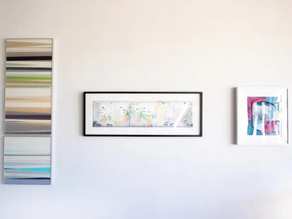 Various artists, Paper trails, exhibition view. Courtesy of Ruiz-Healy Art 