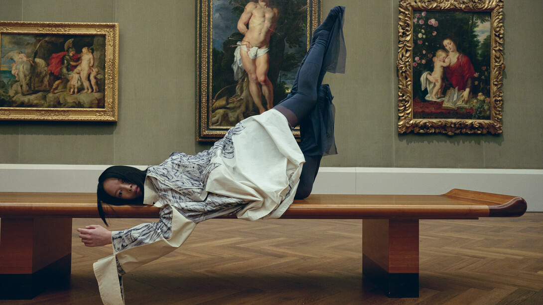 Photoshoot for the Berliner Salons at the Gemäldegalerie in 2025, designed by Alexander Gigl. Courtesy of Gemäldegalerie